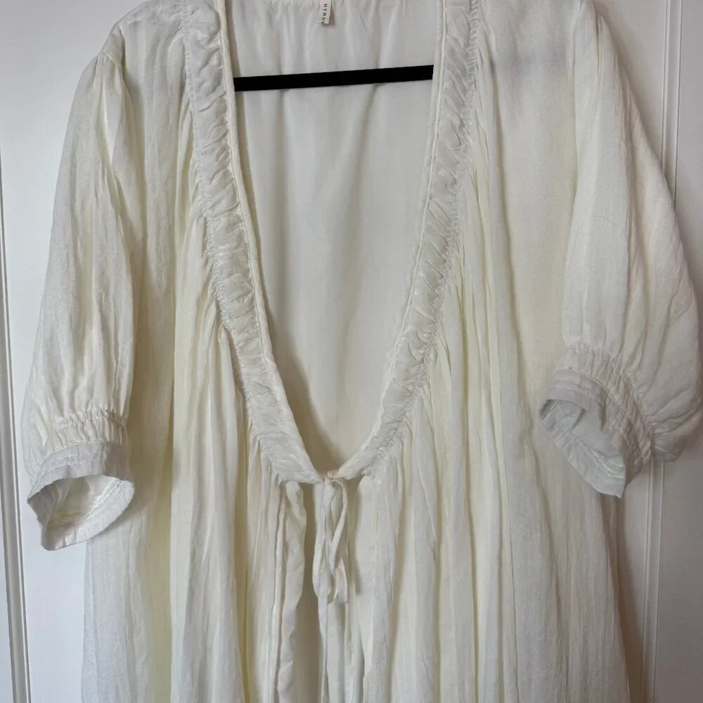Soft White Nighttime Robe - Picture 2 of 2